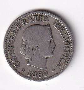 Tutti le monete: 10 Rappen 1883 rar – Usato da Neuchâtel venduto da karlpierrino