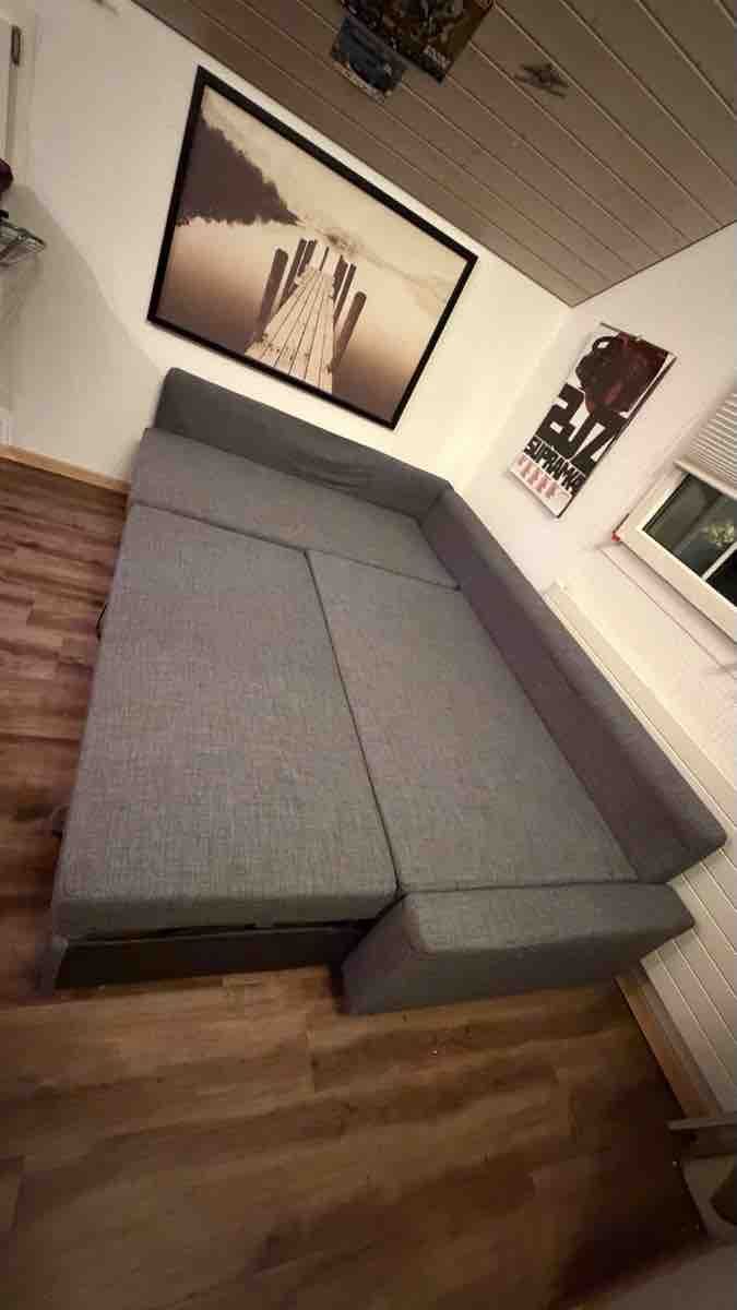 Ikea Sofas: Bettsofa in Grau mit Schlaffunktion – D'occasion à Schmidrüti par Prismagepard69 3