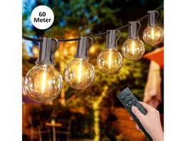 LED LICHTERKETTE MIT FERNBEDIENUNG - 60 METER - 100+4 BIRNEN