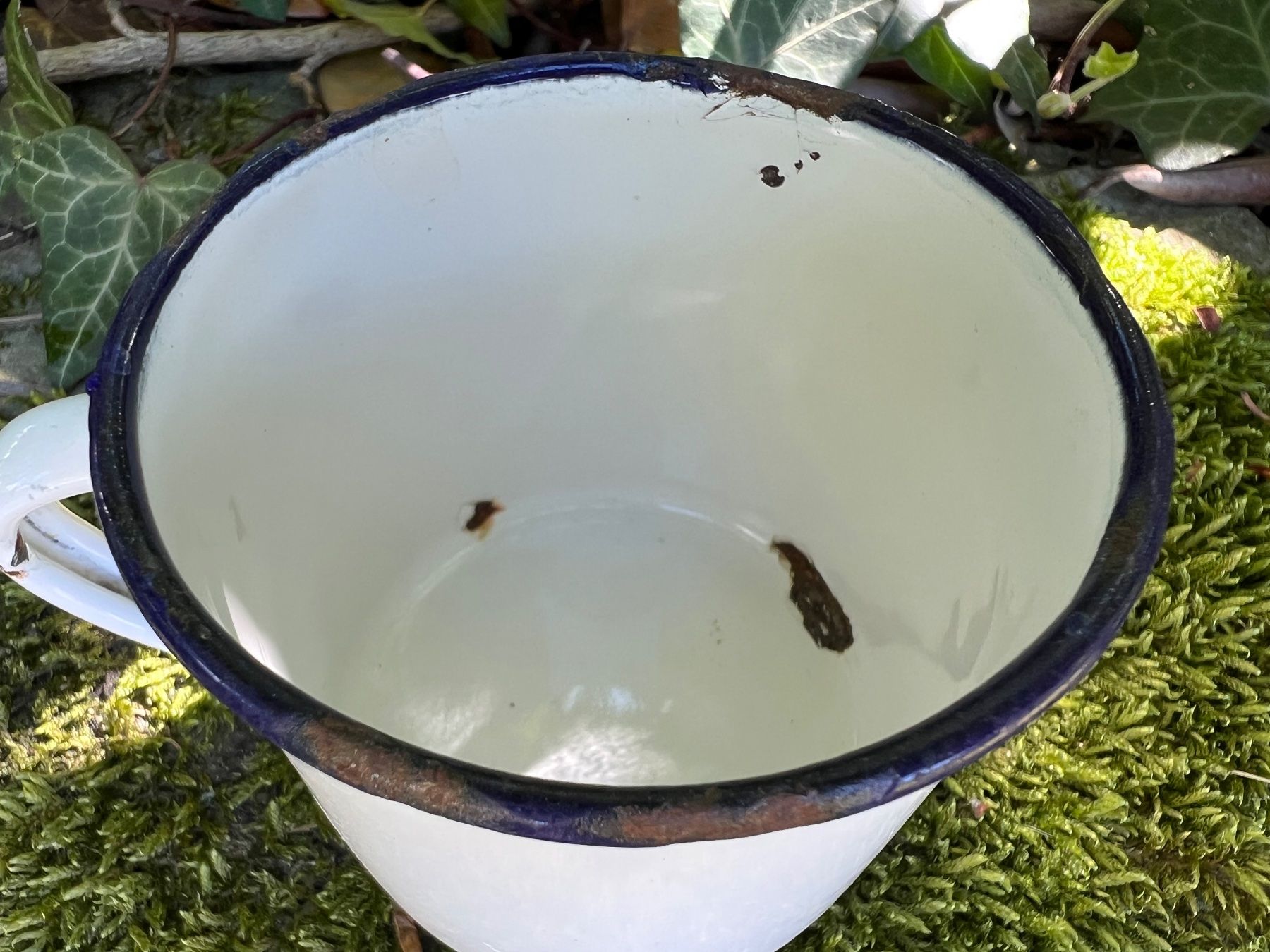 Tassen: Vintage Tasse - Emaille - Shabby – Gebraucht aus Walzenhausen von Cerna007 4