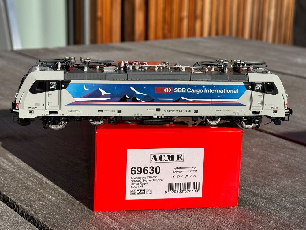 ACME Modelleisenbahnen: ACME SBB RALPIN BR 186 909-6 Monte Olimpino SOUND  neu – Neu (gemäss Beschreibung) aus Goldau von Bergsturz1806