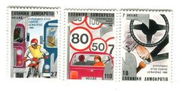 Briefmarken "Verkehrsregeln". Griechenland
