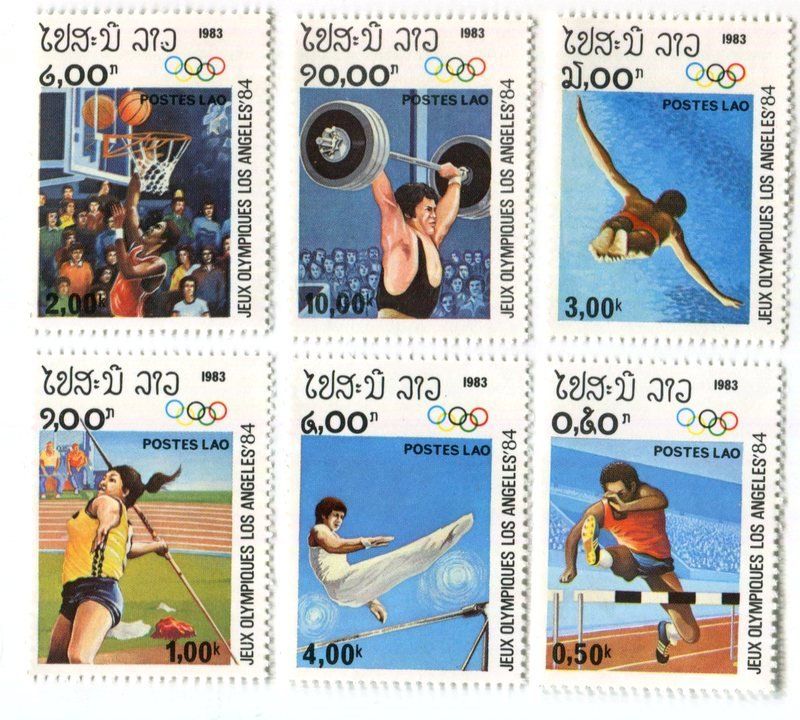 Tutti i francobolli: Briefmarken "Olympische Spiele". Laos. – Nuovo e nell'imballaggio originale da Basel venduto da Butsch5