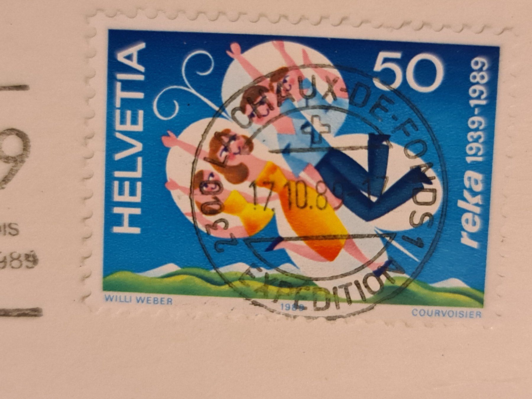 Ansichtskarten: Ansichtskarte Saint Imier 1985 – Gebraucht aus Dintikon von Vexi 1