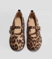H&M 🤎 ballerines Mary Jane Leopard NEW! 27