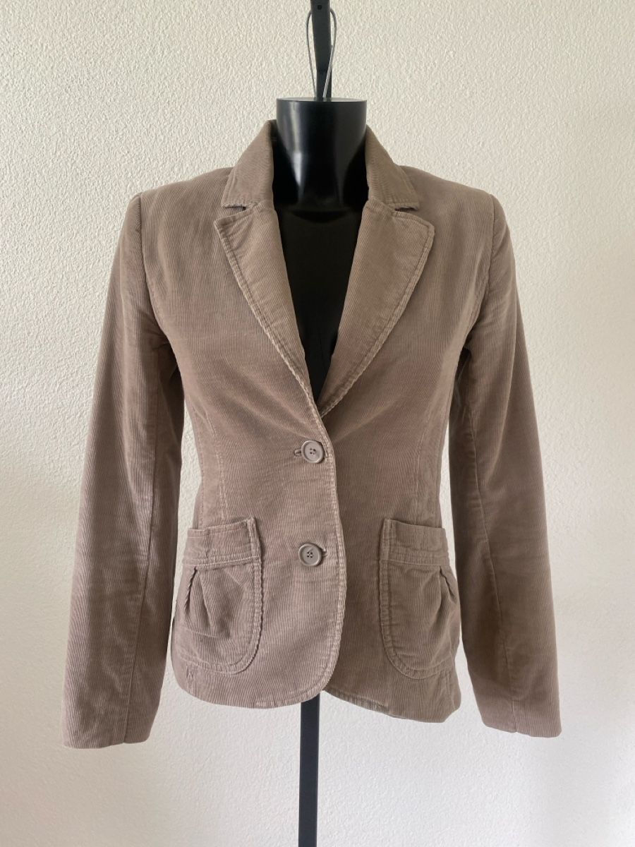 H&M Jacken: H&M Cord Sakko Blazer Gr. 34 Beige – Gebraucht aus Birmenstorf AG von Midget0