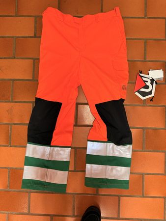 Orange Arbeitshose SBB schwerentflammbart