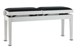 Doppel-Klavierbank weiss, Neu, Restposten Pianobank 1 stk.
