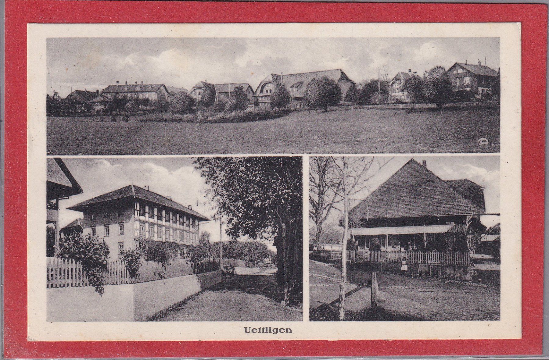 Cartoline postali: Uettligen - 3 images - 1932 – Usato da Orvin venduto da Pyaeschli