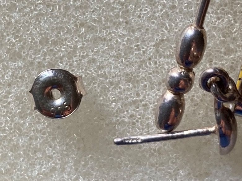 Boucles d'oreille: Ohrstecker Silber, hängend – Neuf (Voir description) à Stallikon par dotka07 2