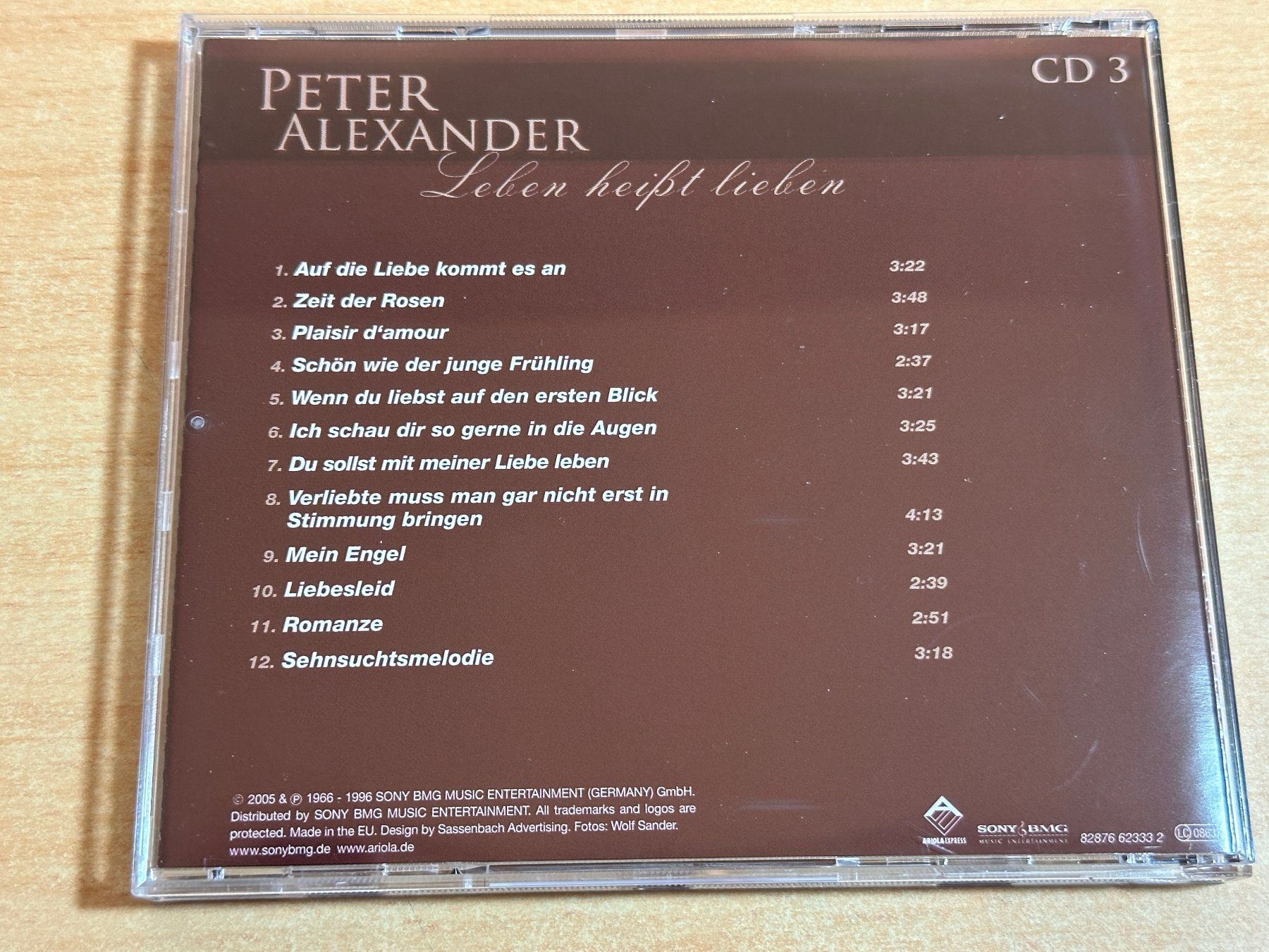 CDs: Peter Alexander – Leben Heißt Lieben - 3 CD – Gebraucht aus Rikon im Tösstal von Alpenmutz 4