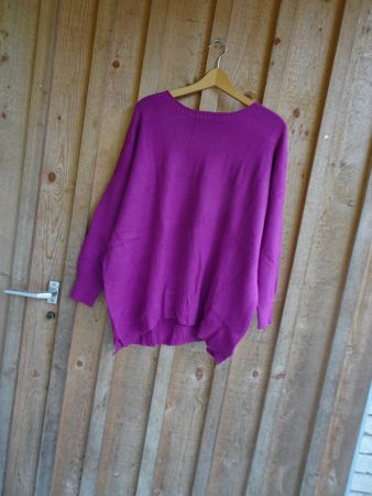 Toller Strick-Pulli Lila Gr. XL - 425142