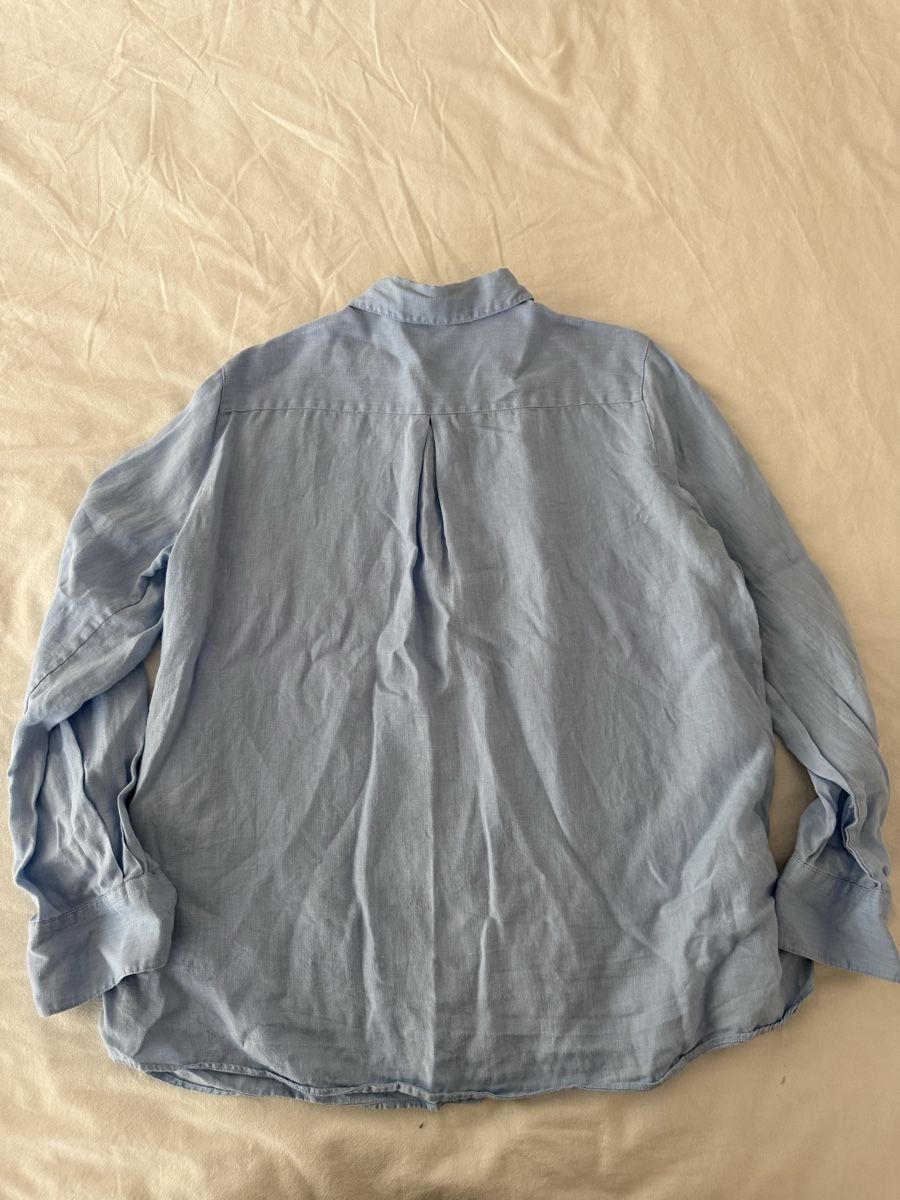Massimo Dutti Camicette: Massimo Dutti blue linen shirt – Usato da Zürich venduto da jus_sw7l 3