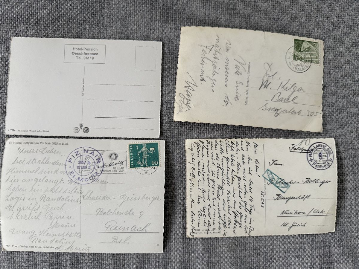 Cartes postales: Tolle alte Postkarten schwarz-weiss Baryt – D'occasion à Ennetbaden par mapa05 2