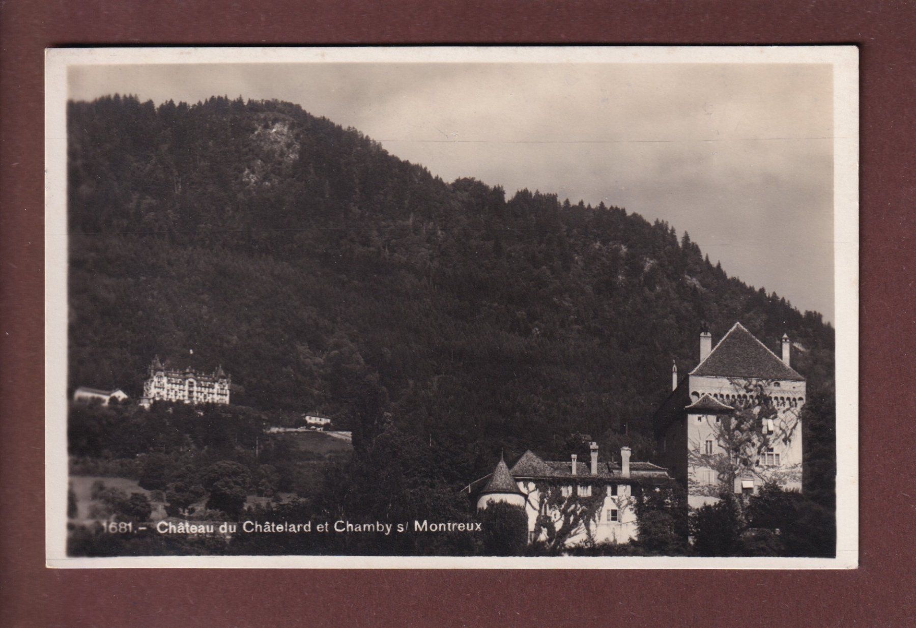 Cartoline postali: Château du CHÂTELARD et Chamby – Usato da Pully venduto da nicecards