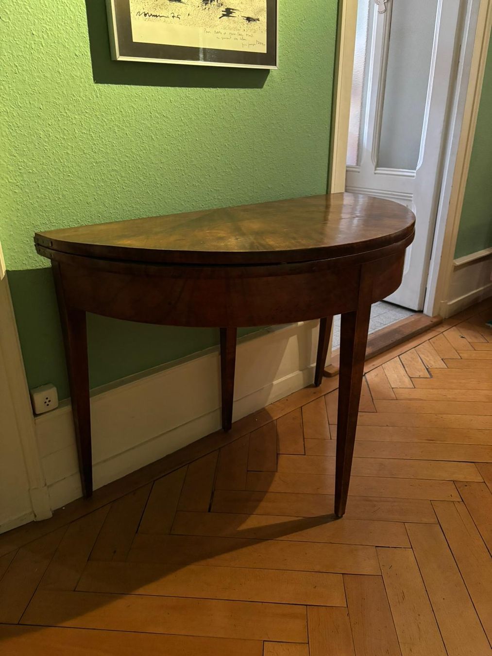 Tavoli: Table demi-lune Directoire en noyer – Usato da Plan-les-Ouates venduto da lau_g8js 2