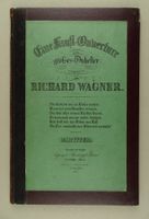 RICHARD WAGNER: EINE FAUST-OUVERTURE, ERSTAUSGABE