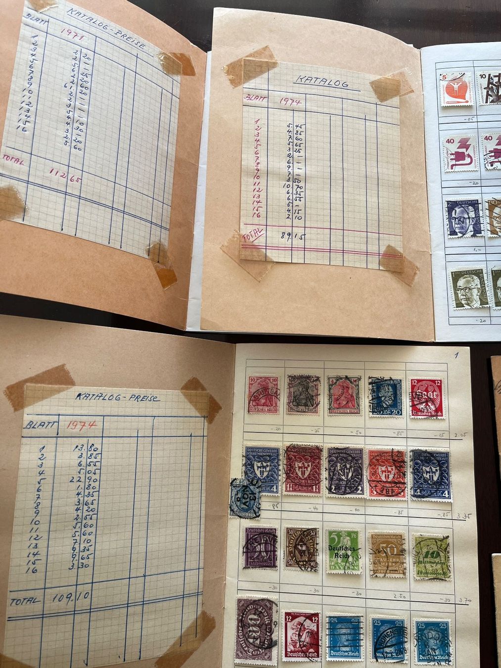 Alle Briefmarken: Alte Briefmarken Sammlung Deutschland – Gebraucht aus Stetten AG von Brissago25 1