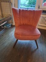 Samtlicher Cocktailsessel altrosa-hellrosa, neuwertig