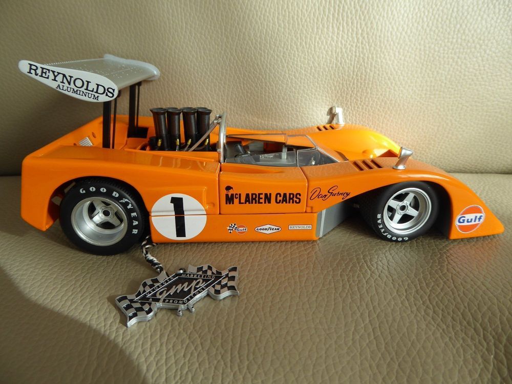 McLaren M8B HIGH WING #1 DAN GURNEY ORANGE AU 1/18 GMP 12023