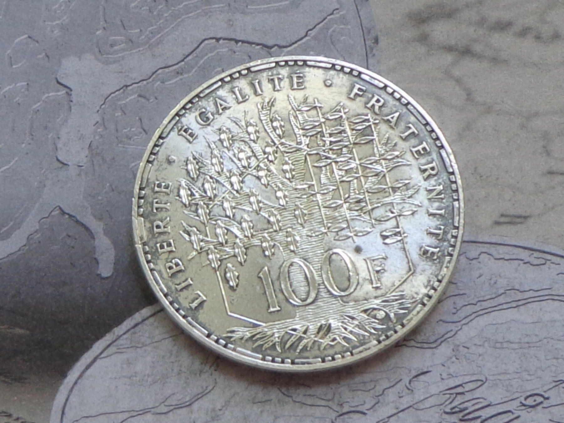 Alle Münzen: 100 francs 1982 "Panthéon" République Française – Gebraucht aus Pully von UCA01