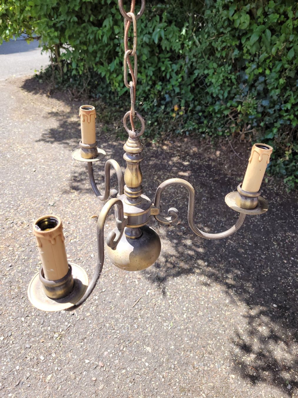 Lampade: antike Messing-Leuchte – Usato da Ersigen venduto da cts_djx7