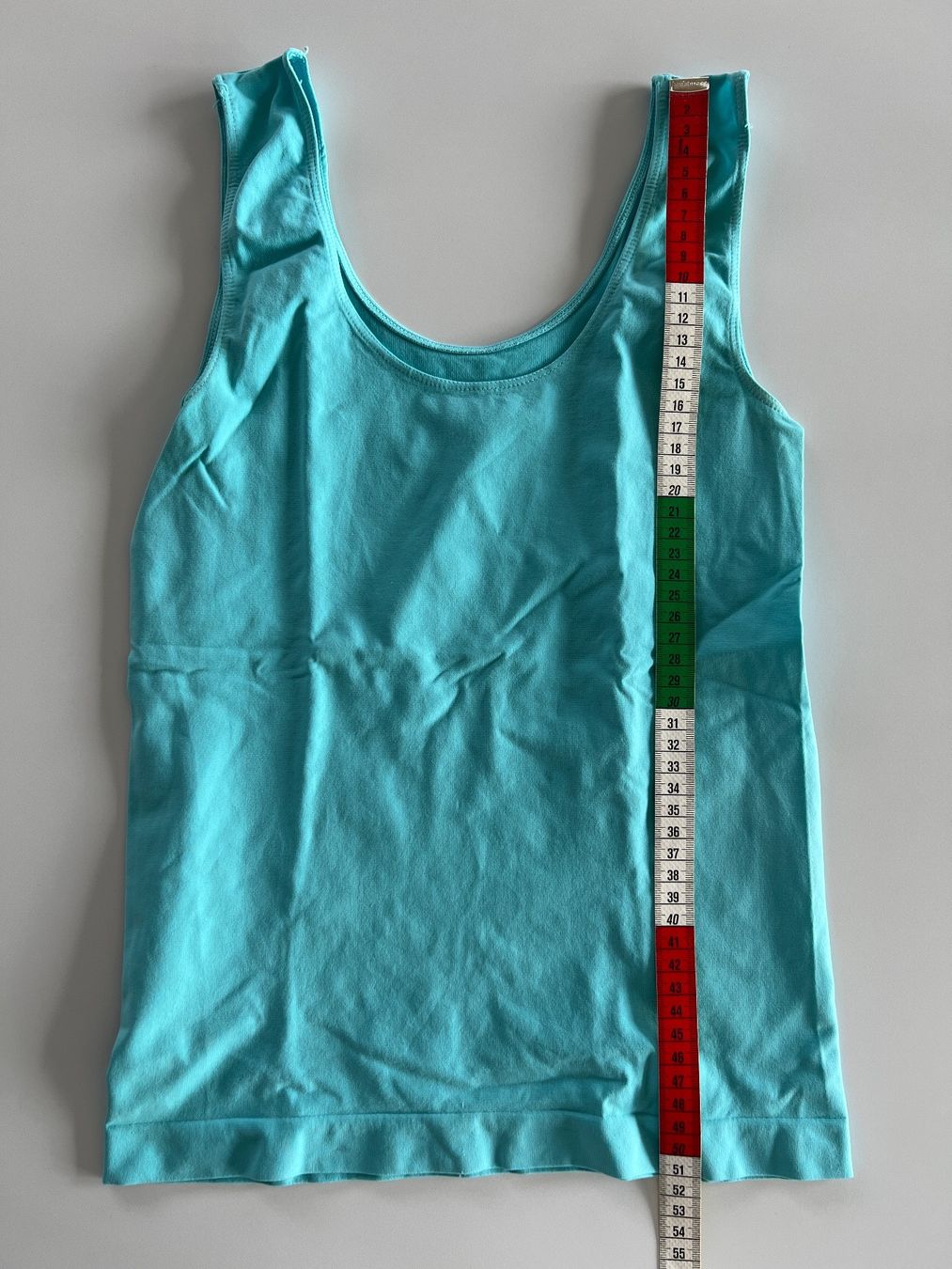 Top: Damen Top Türkis – nahtloses Basic Top Seamless – Usato da Büetigen venduto da Jabo 1