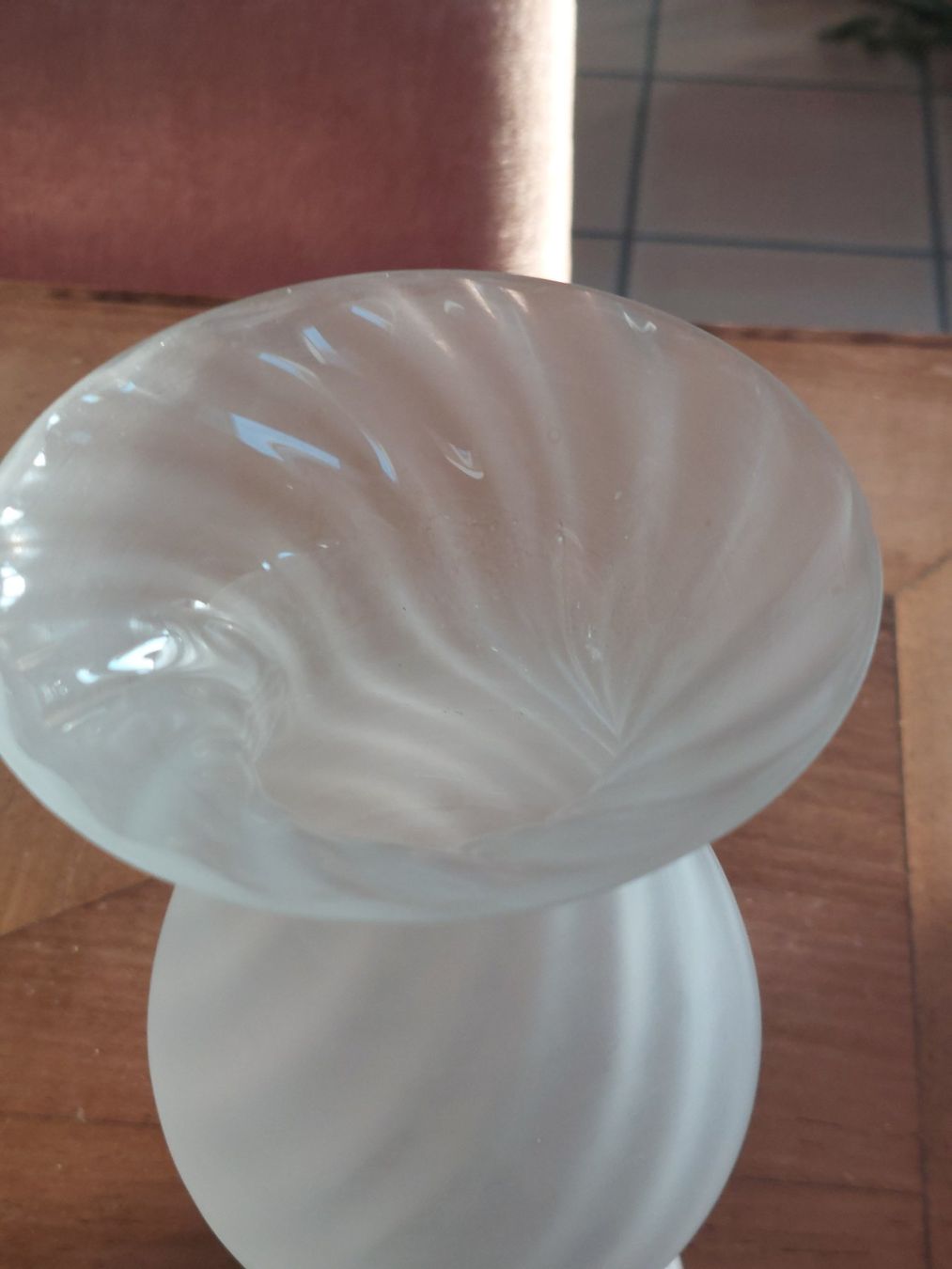 Vasi & Recipienti: Antike Swirl Glasvase, 1925- 1940 – Usato da Hergiswil NW venduto da maiette-23.N 9