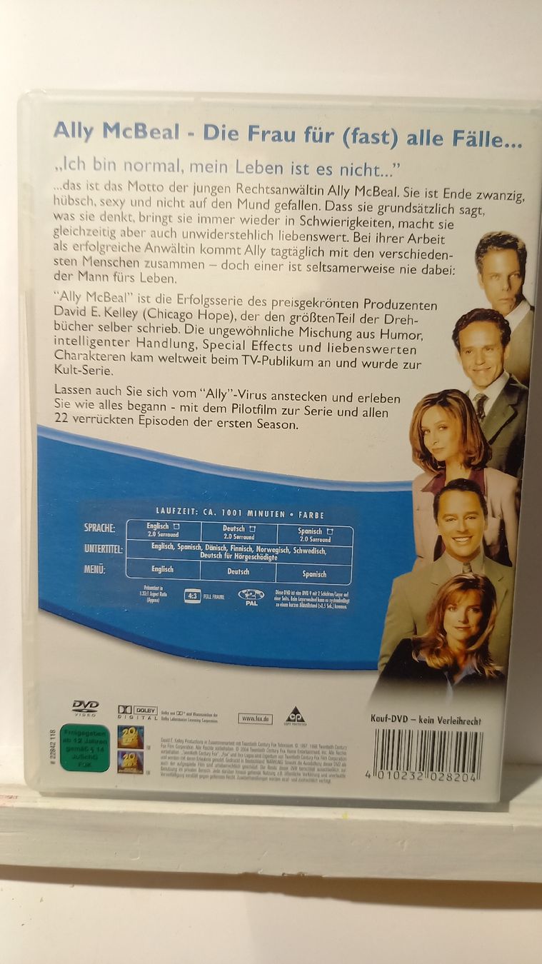 Tutti i DVDs: Ally McBeal - Staffel 1 6er DVD-Box – Usato da St. Gallen venduto da Bir_Rer 1