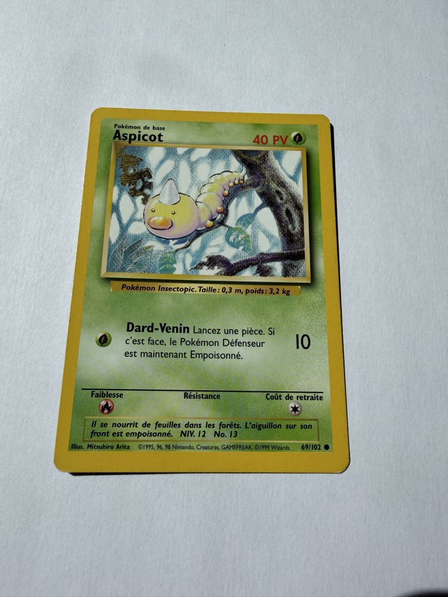 Pokémon Carte collezionabili: Pokemonkarte Aspicot Base Set – Usato da Willisau venduto da Neiro77