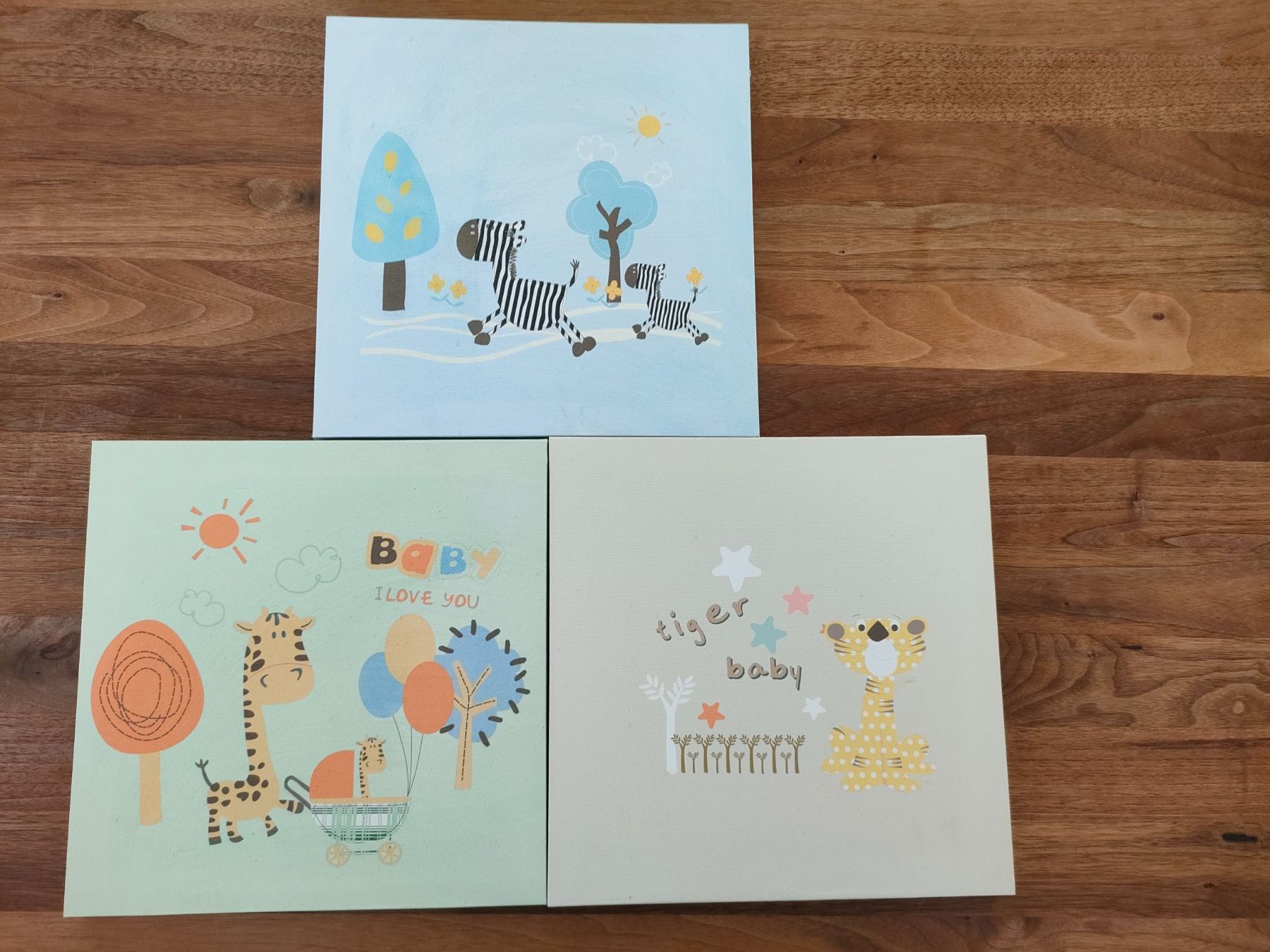 Poster & Bilder: 3er Set Kinderzimmer Bilder, Tier Motive – Gebraucht aus Wiesendangen von s_er