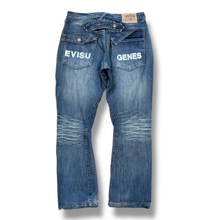 Evisu Genes vintage denim jeans Hosen japan designer sticker