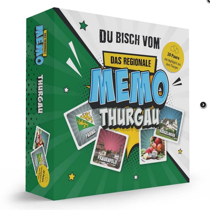 Hasbro Giochi: DU BISCH VO® Thurgau - Memo / Memory Spiel – Nuovo e nell'imballaggio originale da Oensingen venduto da Liquidations-Shop