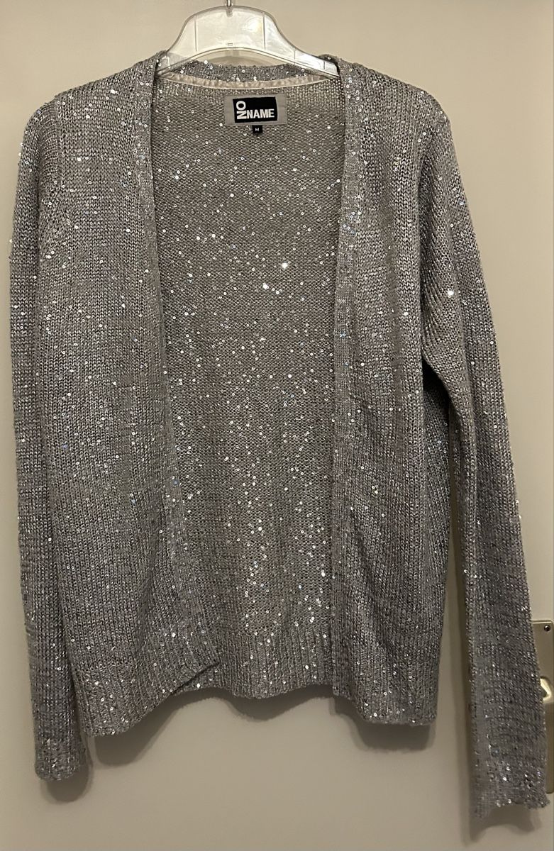 Vestes: *** Pailletten Strickjacke Silbergrau Gr.M *** – D'occasion à Winterthur par stella67