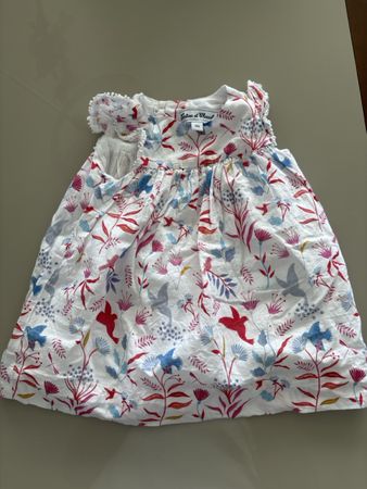 Baby dress floral print size 6M good condition