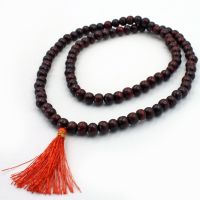 Rosenholz-MALA,Gebetskette 70 cm-10 mm Indien