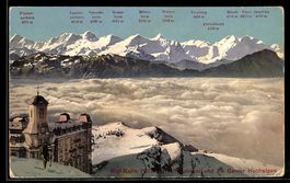 AK Rigi-Kulm, Hotel und die Berner Hochalpen