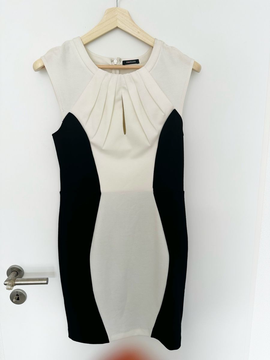 Morgan Vestiti: Morgan Kleid, Schwarz/Weiss, Gr. 40/42 – Usato da Eglisau venduto da Brewster1