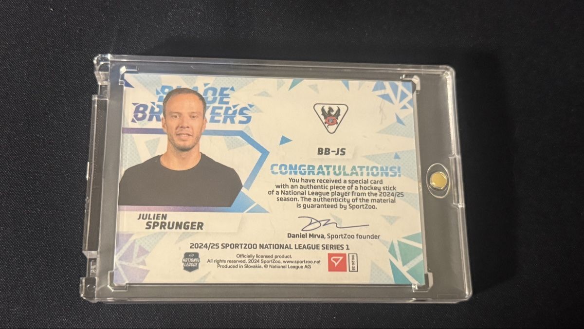 Sportzoo Sammelbilder & Trading cards: JULIEN SPRUNGER BLADE BREAKERS 02/19 RAR! – Neu (gemäss Beschreibung) aus Zauggenried von Puckcollector_NS 1