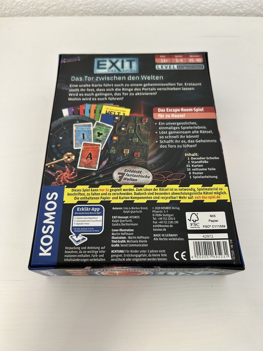 Giochi: EXIT: Das Tor zwischen den Welten – Usato da Rorschach venduto da fla_62jm 1