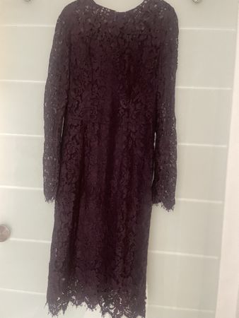 Dolce Gabbana Spitzenkleid Bordeauxrot Gr CH 36