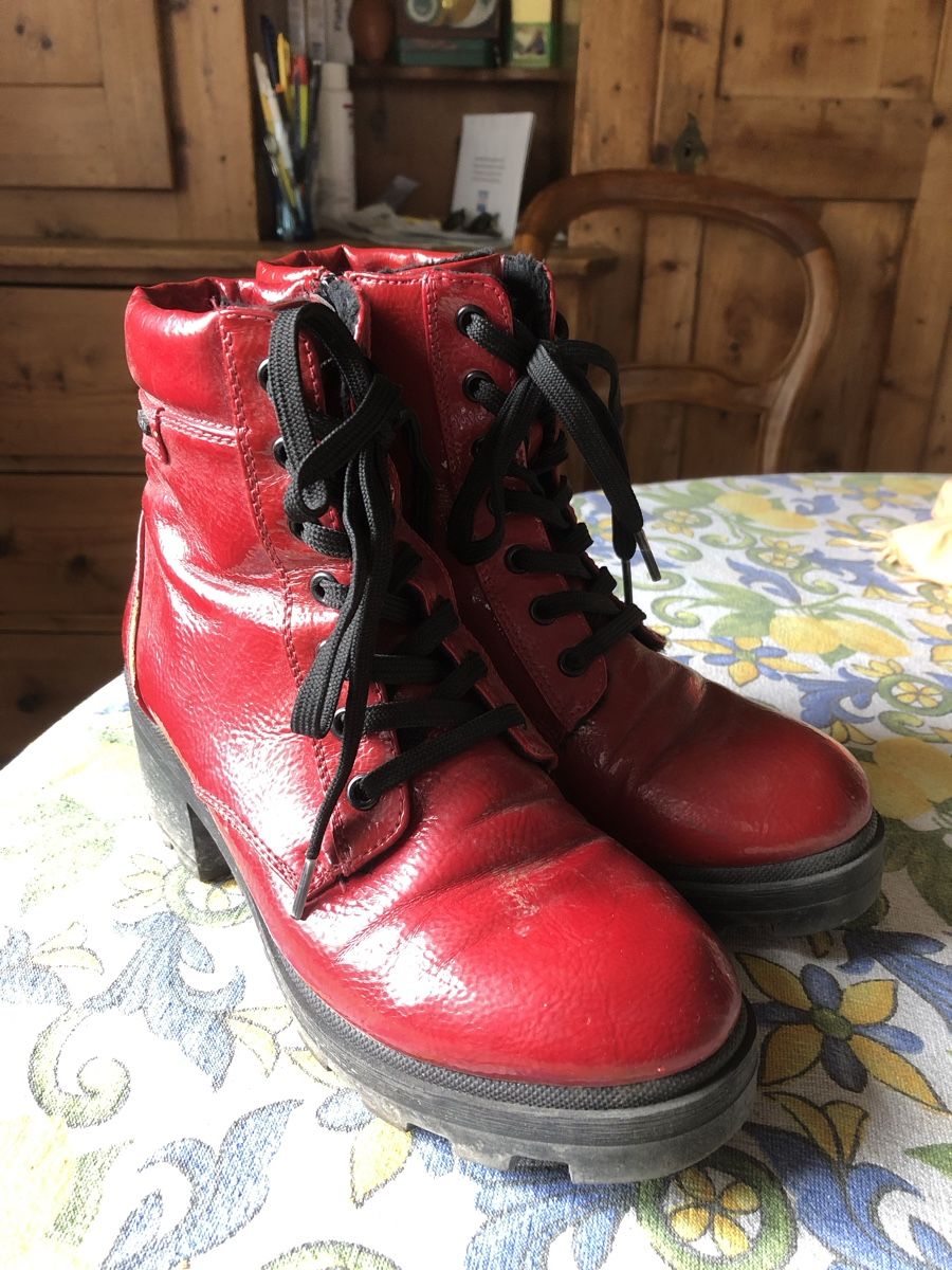 Damenschuhe: Rote Stiefel gr. 38 – Gebraucht aus Zürich von Excalibur.zh 1