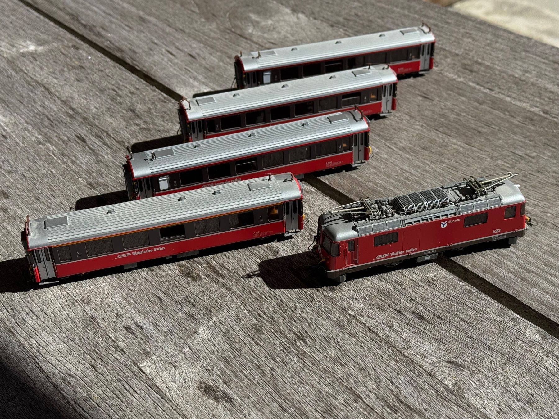 Bemo Modellini di ferrovie: Bemo H0m RhB Bernina Express Set 7258 130 – Nuovo (secondo la descrizione) da Goldau venduto da Bergsturz1806 2