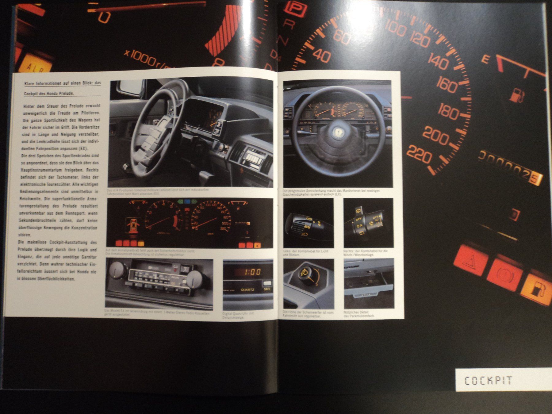 Honda Documenti: Prospekt Honda Prelude  ca.1982 mit EX – Usato da Schwarzenburg venduto da modelCARama 3