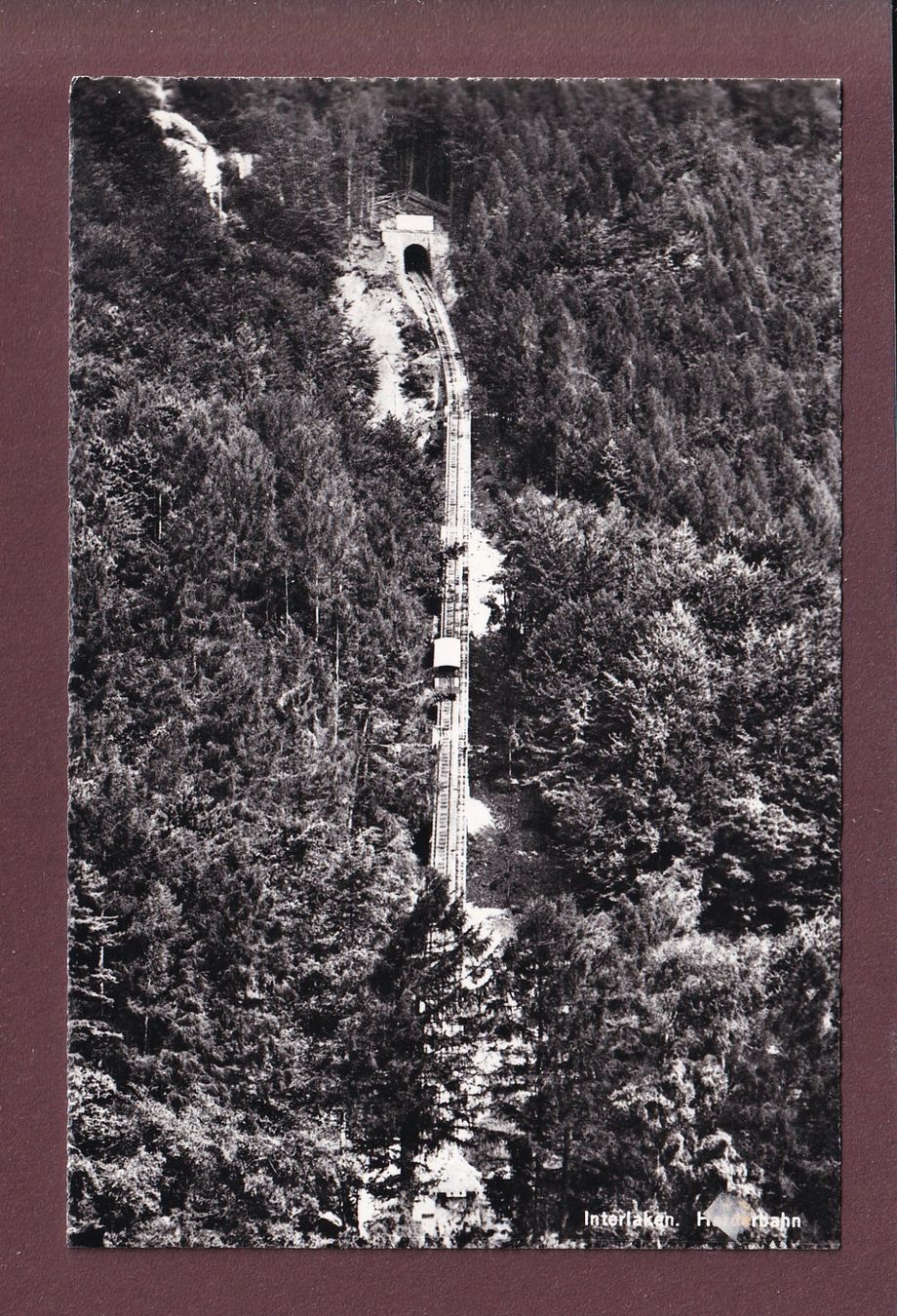 Cartoline postali: Interlaken - HARDERBAHN – Usato da Pully venduto da nicecards