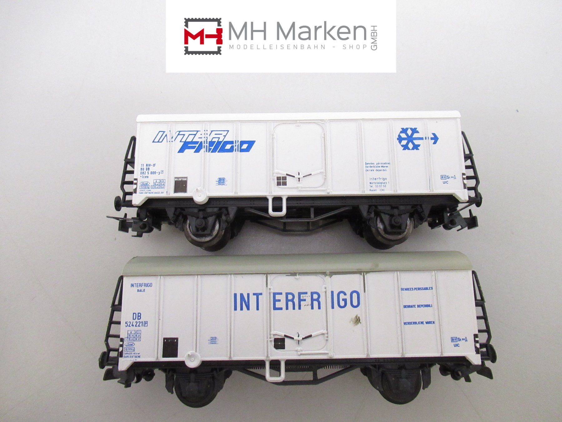 Liliput Trains électriques: Liliput 2x DB Interfrigo DC/GS H0 Deutsche Bahn Gleichstrom – D'occasion à Basel par mhmarken