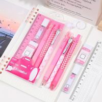 Schulsachen Set, neu, lila, Etui, Stifte, Lineal Radiergummi