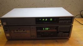 Chaîne HiFi vintage Radiola, tuner et cassette (497)