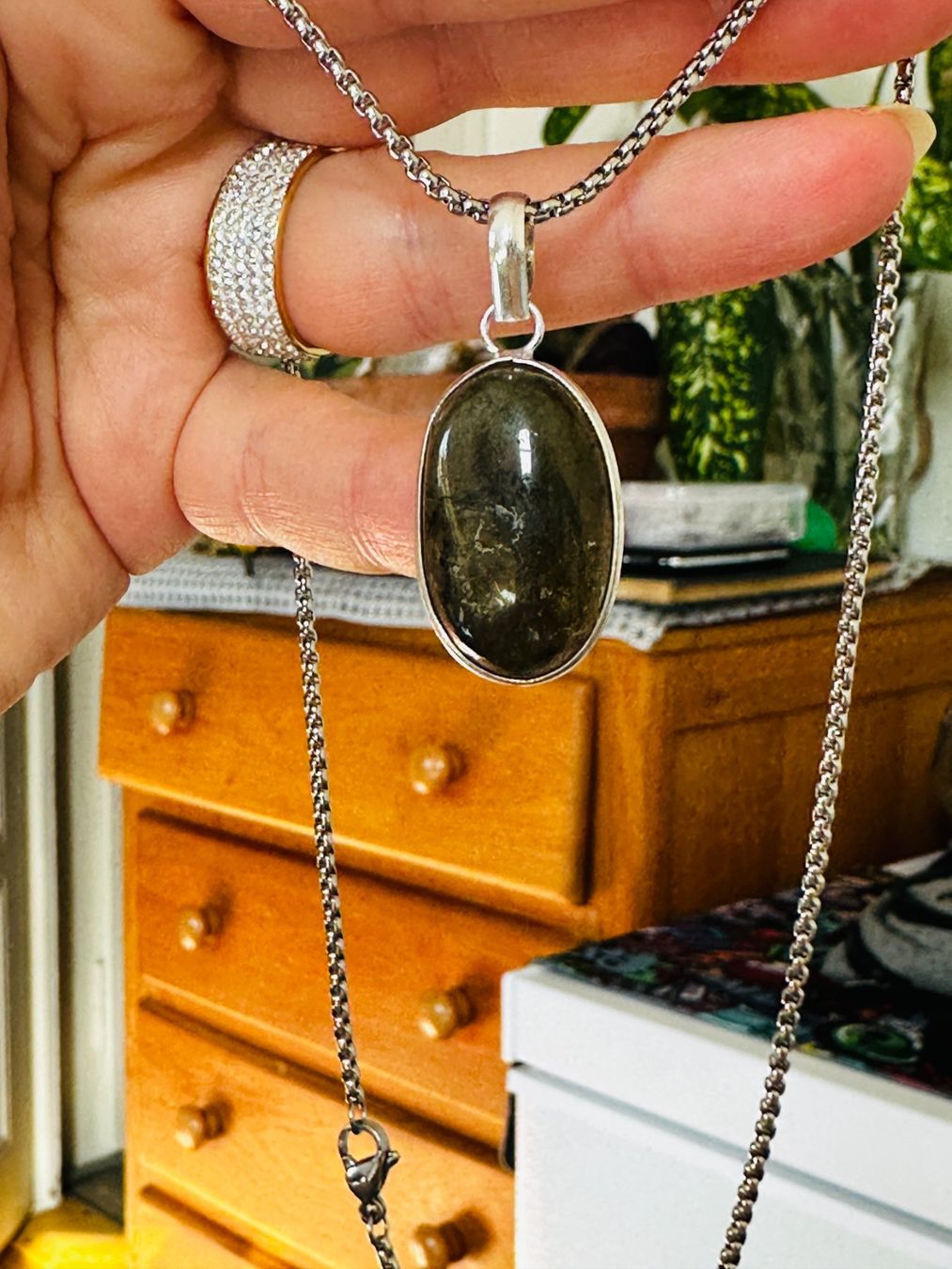 Catenine: Labradorite necklace – Nuovo e nell'imballaggio originale da Genève venduto da AGBERG 6