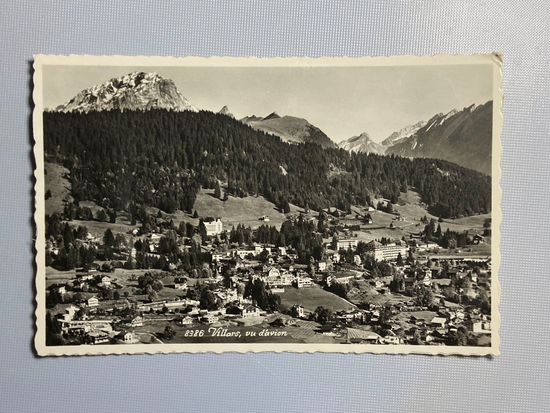 Cartes postales: Villars - vu d'avion – D'occasion à Steg VS par danwer74